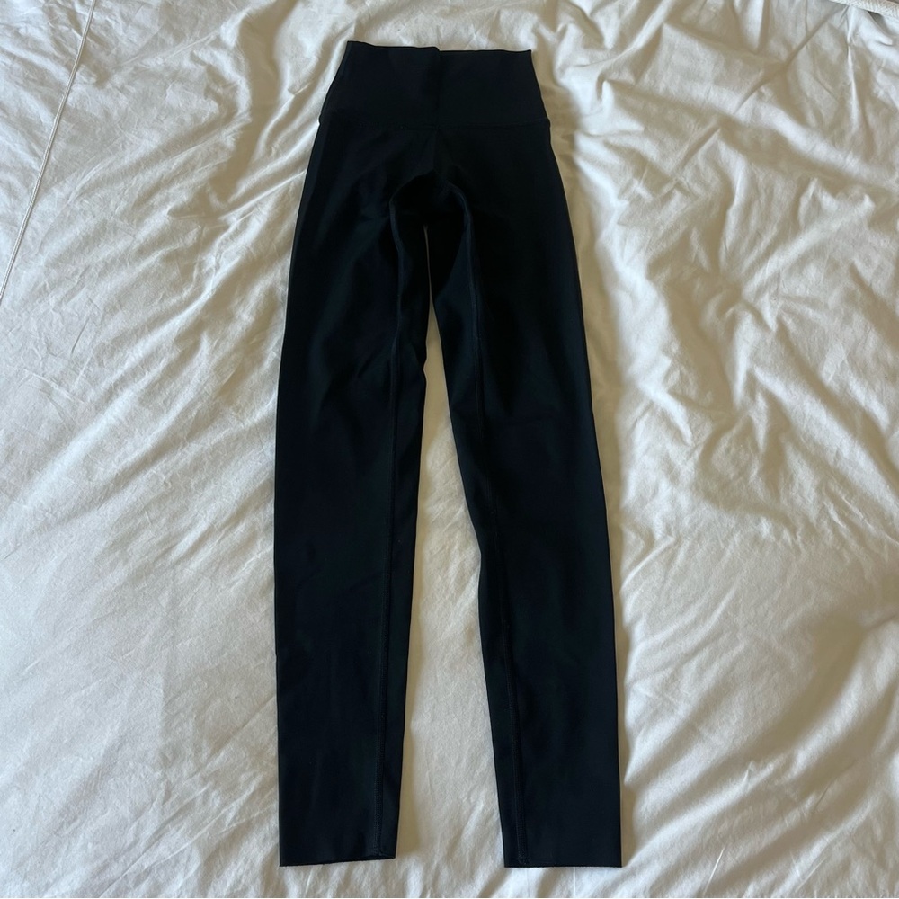 Aerie Offline Goals 7/8 Black High Waisted Leggings 25” XXS